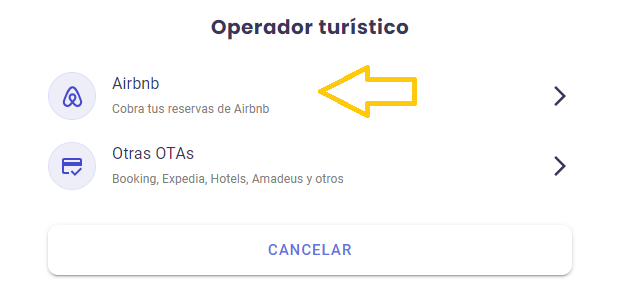 Seleccionar Airbnb