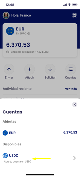 Cuenta USDC Cuenta USDC