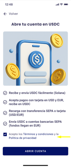 Beneficios cuenta USDC Beneficios cuenta USDC